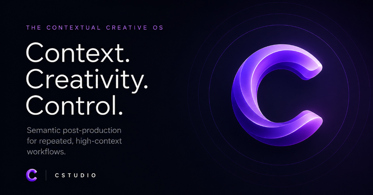 Contextual Creative OS for Semantic Post-Production | C-OS